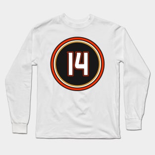 Adam Henrique Number 14 Jersey Anaheim Ducks Inspired Long Sleeve T-Shirt